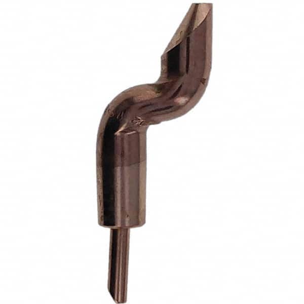 Tuffaloy - Spot Welder Tips For Use With: 5RW Electrode Holder Type: Double Bend Tip D Nose (Offset) - USA Tool & Supply
