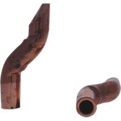 Tuffaloy - Spot Welder Tips For Use With: 5RW Electrode Holder Type: Double Bend Tip D Nose (Offset) - USA Tool & Supply