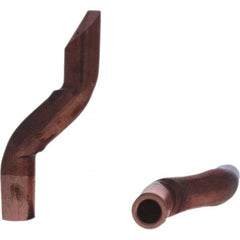 Tuffaloy - Spot Welder Tips For Use With: 5RW Electrode Holder Type: Double Bend Tip D Nose (Offset) - USA Tool & Supply