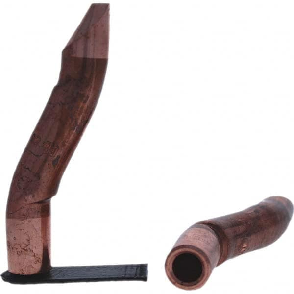 Tuffaloy - Spot Welder Tips For Use With: 5RW Electrode Holder Type: Double Bend Tip D Nose (Offset) - USA Tool & Supply