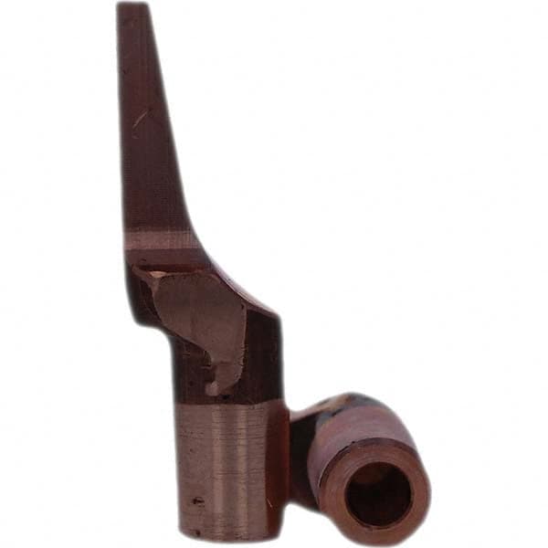 Tuffaloy - Spot Welder Tips For Use With: 5RW Electrode Holder Type: Misc Double Bend Tip Rectangular Nose - USA Tool & Supply