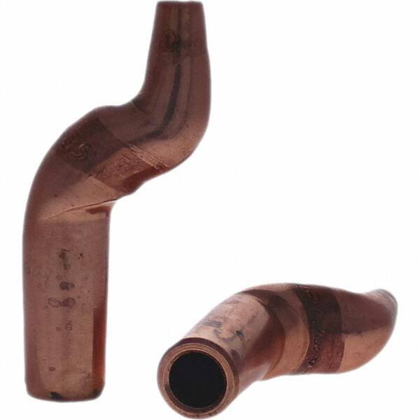 Tuffaloy - Spot Welder Tips For Use With: 4RW Electrode Holder Type: Misc Double Bend Tip C Nose (Flat) - USA Tool & Supply