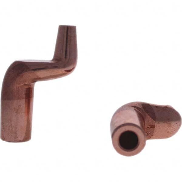 Tuffaloy - Spot Welder Tips For Use With: 5RW Electrode Holder Type: Misc Double Bend Tip C Nose (Flat) - USA Tool & Supply
