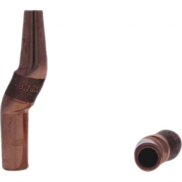Tuffaloy - Spot Welder Tips For Use With: 4RW Electrode Holder Type: Misc Double Bend Tip C Nose (Flat) - USA Tool & Supply