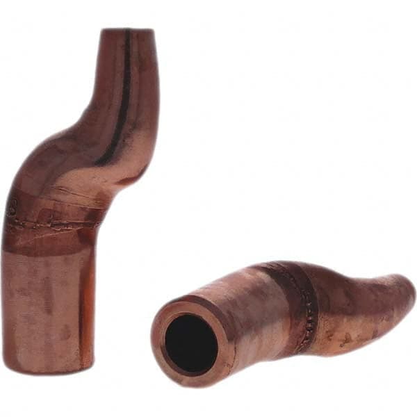 Tuffaloy - Spot Welder Tips For Use With: 5RW Electrode Holder Type: Misc Double Bend Tip C Nose (Flat) - USA Tool & Supply