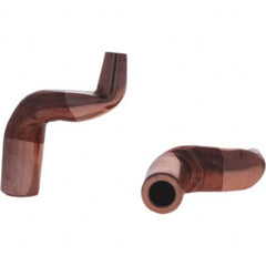 Tuffaloy - Spot Welder Tips For Use With: 5RW Electrode Holder Type: Misc Double Bend Tip C Nose (Flat) - USA Tool & Supply