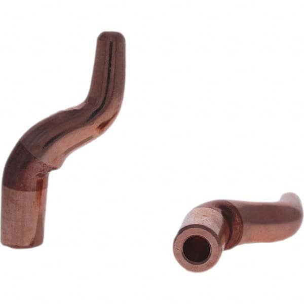 Tuffaloy - Spot Welder Tips For Use With: 5RW Electrode Holder Type: Misc Double Bend Tip A Nose (Pointed) - USA Tool & Supply