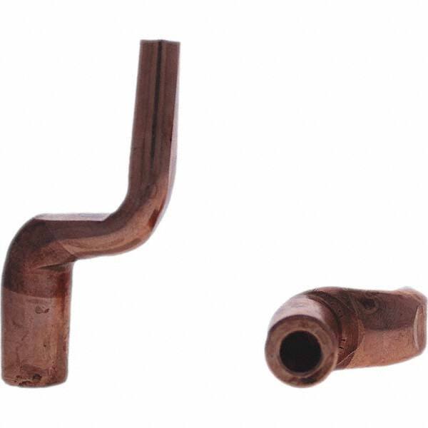 Tuffaloy - Spot Welder Tips For Use With: 5RW Electrode Holder Type: Misc Double Bend Tip Spade Nose - USA Tool & Supply