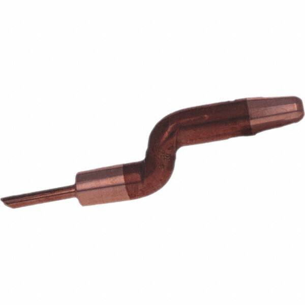 Tuffaloy - Spot Welder Tips For Use With: 5RW Electrode Holder Type: Misc Double Bend Tips A Nose (Pointed) - USA Tool & Supply