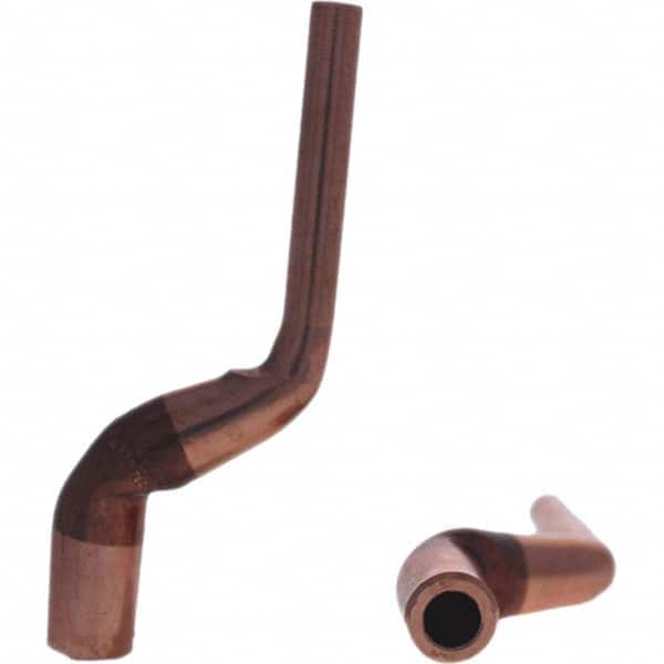 Tuffaloy - Spot Welder Tips For Use With: 5RW Electrode Holder Type: Misc Double Bend Tip C Nose (Flat) - USA Tool & Supply