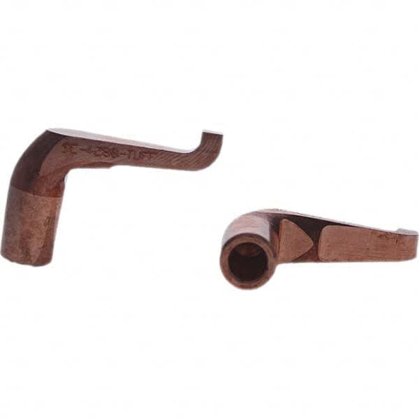 Tuffaloy - Spot Welder Tips For Use With: 5RW Electrode Holder Type: Misc Double Bend Tip Rectangular Nose - USA Tool & Supply