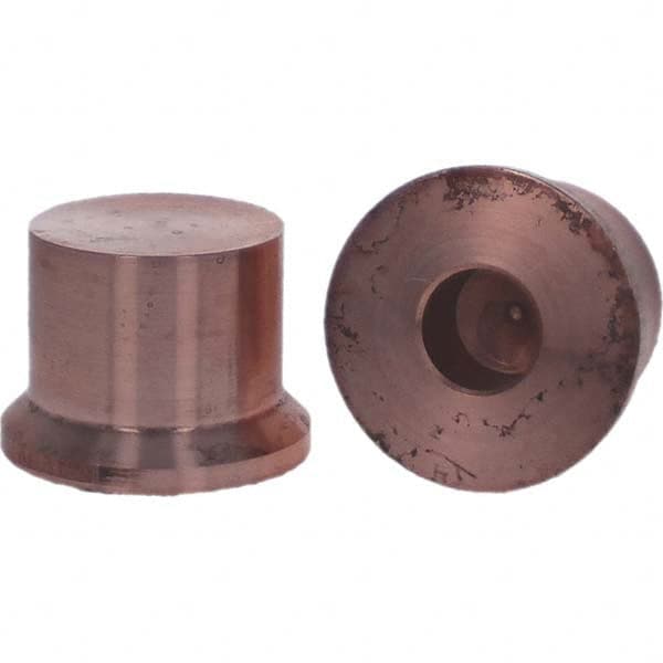 Tuffaloy - Spot Welder Tips For Use With: HP Size 2 High Pressure Holder Type: High Pressure Tip C Nose (Flat) - USA Tool & Supply