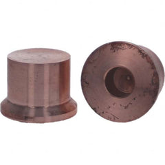 Tuffaloy - Spot Welder Tips For Use With: HP Size 2 High Pressure Holder Type: High Pressure Tip C Nose (Flat) - USA Tool & Supply