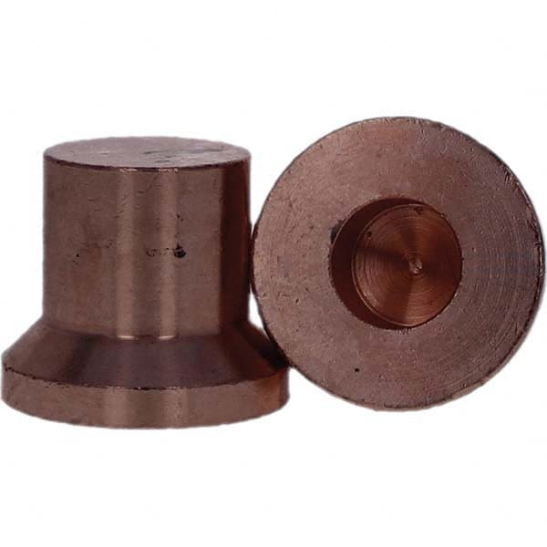 Tuffaloy - Spot Welder Tips For Use With: HP Size 1 High Pressure Holder Type: High Pressure Tip C Nose (Flat) - USA Tool & Supply