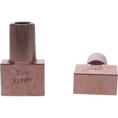 Tuffaloy - Spot Welder Tips For Use With: 5RW Electrode Holder Type: Backup Electrode Rectangular Face - USA Tool & Supply