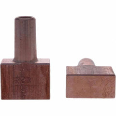 Tuffaloy - Spot Welder Tips For Use With: 5RW Electrode Holder Type: Backup Electrode Rectangular Face - USA Tool & Supply