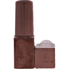 Tuffaloy - Spot Welder Tips For Use With: 5RW Electrode Holder Type: Backup Electrode Rectangular Face - USA Tool & Supply