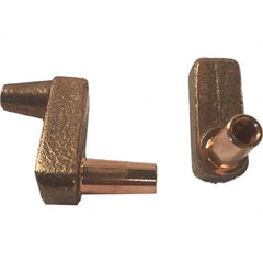 Tuffaloy - Spot Welder Tips For Use With: 4RW Electrode Holder Type: Misc Double Bend Tip E Nose (Truncated) - USA Tool & Supply