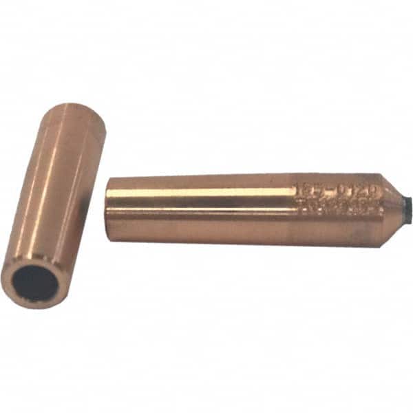 Tuffaloy - Spot Welder Tips For Use With: 4RW Electrode Holder Type: Refactory Straight Tip A Nose (Pointed) - USA Tool & Supply
