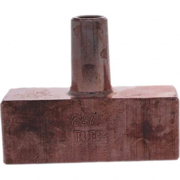 Tuffaloy - Spot Welder Tips For Use With: 4RW Electrode Holder Type: Backup Electrode Rectangular Face - USA Tool & Supply