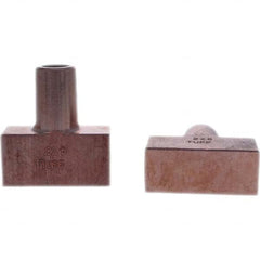 Tuffaloy - Spot Welder Tips For Use With: 5RW Electrode Holder Type: Backup Electrode Rectangular Face - USA Tool & Supply
