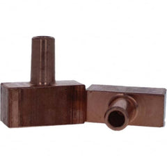 Tuffaloy - Spot Welder Tips For Use With: 4RW Electrode Holder Type: Backup Electrode Rectangular Face - USA Tool & Supply