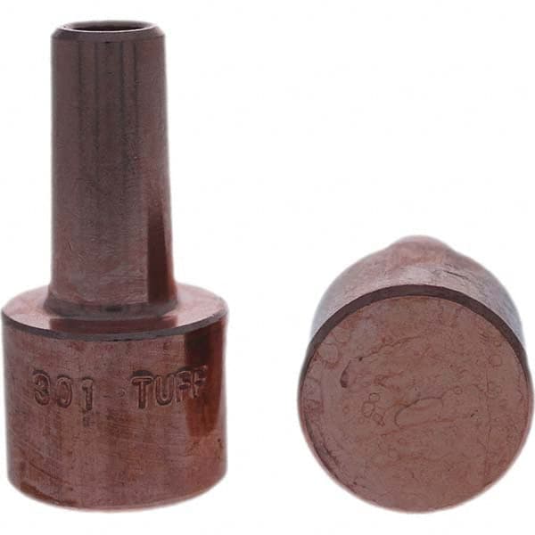 Tuffaloy - Spot Welder Tips For Use With: 4RW Electrode Holder Type: Backup Electrode Round Face - USA Tool & Supply