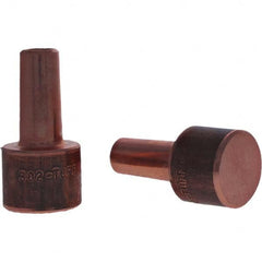 Tuffaloy - Spot Welder Tips For Use With: 4RW Electrode Holder Type: Backup Electrode Round Face - USA Tool & Supply