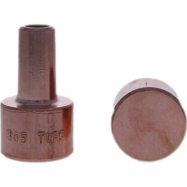 Tuffaloy - Spot Welder Tips For Use With: 4RW Electrode Holder Type: Backup Electrode Round Face - USA Tool & Supply