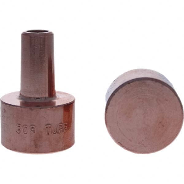 Tuffaloy - Spot Welder Tips For Use With: 4RW Electrode Holder Type: Backup Electrode Round Face - USA Tool & Supply