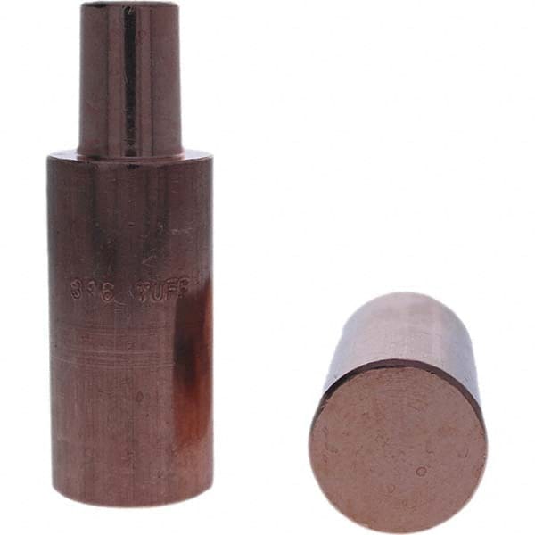 Tuffaloy - Spot Welder Tips For Use With: 5RW Electrode Holder Type: Backup Electrode Round Face - USA Tool & Supply