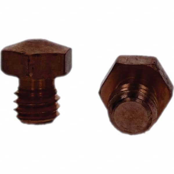 Tuffaloy - Spot Welder Tips For Use With: 3/8-16 Threaded Electrode Holder Type: Threaded Tip E Nose (Truncated) - USA Tool & Supply