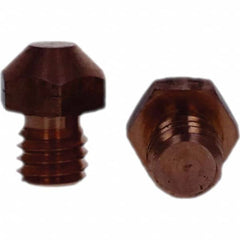Tuffaloy - Spot Welder Tips For Use With: 3/8-16 Threaded Electrode Holder Type: Threaded Tip A Nose (Pointed) - USA Tool & Supply