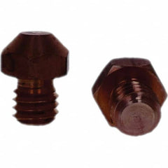 Tuffaloy - Spot Welder Tips For Use With: 3/8-16 Threaded Electrode Holder Type: Threaded Tip A Nose (Pointed) - USA Tool & Supply