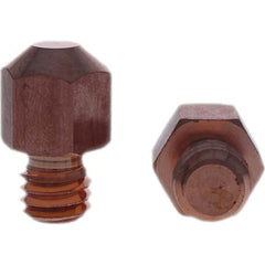 Tuffaloy - Spot Welder Tips For Use With: 3/8-16 Threaded Electrode Holder Type: Threaded Tip A Nose (Pointed) - USA Tool & Supply
