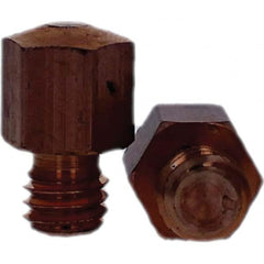 Spot Welder Tips; Tip Type: Threaded Tip E Nose (Truncated); Material: RWMA Class 2 - C18200; Type: Threaded Tip E Nose (Truncated)