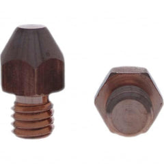 Tuffaloy - Spot Welder Tips For Use With: 3/8-16 Threaded Electrode Holder Type: Threaded Tip A Nose (Pointed) - USA Tool & Supply