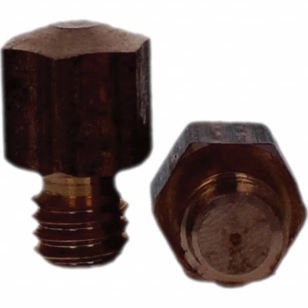Tuffaloy - Spot Welder Tips For Use With: 3/8-16 Threaded Electrode Holder Type: Threaded Tip E Nose (Truncated) - USA Tool & Supply
