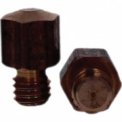 Tuffaloy - Spot Welder Tips For Use With: 3/8-16 Threaded Electrode Holder Type: Threaded Tip E Nose (Truncated) - USA Tool & Supply