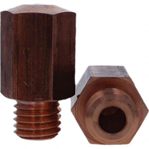 Tuffaloy - Spot Welder Tips For Use With: 5/8-11 Threaded Electrode Holder Type: Threaded Tip E Nose (Truncated) - USA Tool & Supply
