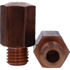Tuffaloy - Spot Welder Tips For Use With: 5/8-11 Threaded Electrode Holder Type: Threaded Tip E Nose (Truncated) - USA Tool & Supply