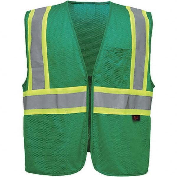 GSS Safety - Size S/M Green Mesh General Purpose High Visibility Vest - USA Tool & Supply