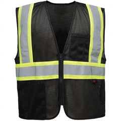 GSS Safety - Size 2X/3XL Black Mesh General Purpose High Visibility Vest - USA Tool & Supply