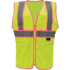 GSS Safety - Size 4X/5X L Lime Mesh General Purpose High Visibility Vest - USA Tool & Supply