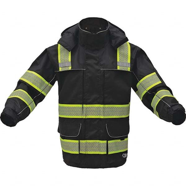 GSS Safety - Size L Black Waterproof & Cold Weather Jacket - USA Tool & Supply
