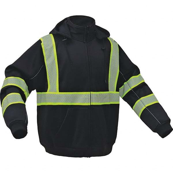 GSS Safety - Size 5XL Black High Visibility Sweatshirt - USA Tool & Supply
