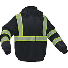 GSS Safety - Size L Black High Visibility Sweatshirt - USA Tool & Supply