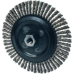 Osborn - 7" OD, 5/8-11 Arbor Hole, Stringer Bead Stainless Steel Wheel Brush - USA Tool & Supply