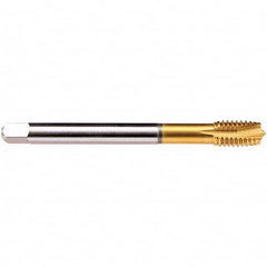 Emuge - M20x1.50 Metric Fine 6HX 4 Flute TiN Finish HSS-E Spiral Point Tap - USA Tool & Supply