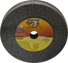 Norton - 46 Grit Aluminum Oxide Type 1 Internal Grinding Wheel - 4" Diam x 1/2" Hole x 1/2" Thick, 8,120 Max RPM, Type 1 Coarse Grade, K Hardness, Vitrified Bond, No Recess - USA Tool & Supply